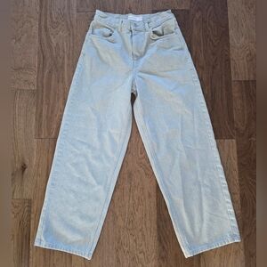 Topshop Light Blue High Rise Baggy Jeans Size W26 L30